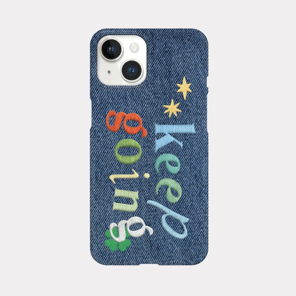 keep going denim デザイン [ハードスマホケース]iPhone 14 13 12 ミニ mini X Pro max マックス ギャラクシーZフリップ 携帯感性