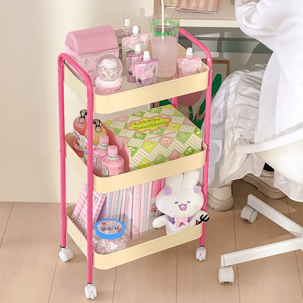 4color Spring Trolley 春 移動式 3段 トローリー